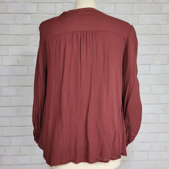 Anthropologie | Maeve Pintuck Peasant Boho Blouse - Picture 2 of 4